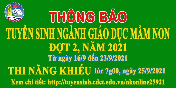 #sp-smart-caption-2 Tuyển sinh ngành giáo dục Mầm non