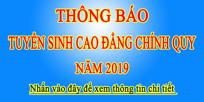 #sp-smart-caption-6 Thông báo về việc tuyển sinh cao đẳng chính quy năm học 2019-2020